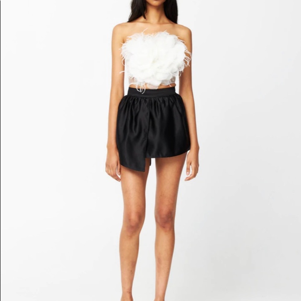 Par Violet, FLORAL TRIBUTE BUSTIER WHITE